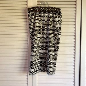 High waist print skirt